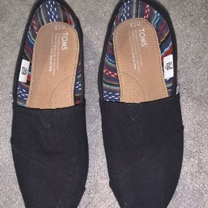 Black Toms Slip on shoes